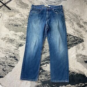 Old Navy Y2K  Loose Fit Baggy Jeans Mens 38x34 Blue Denim Cotton Straight